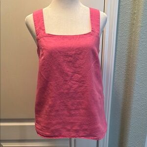 J Crew Vibrant  Pink Boxy Sleeveless Tank Top size XS